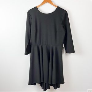 NWT express long sleeve pleated mini dress